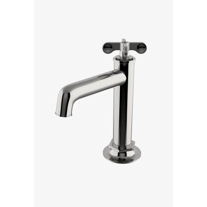 Waterworks Henry One Hole Lavatory Faucet with Cross Handle in Chrome, 1.2gpm (4.5 L/min)